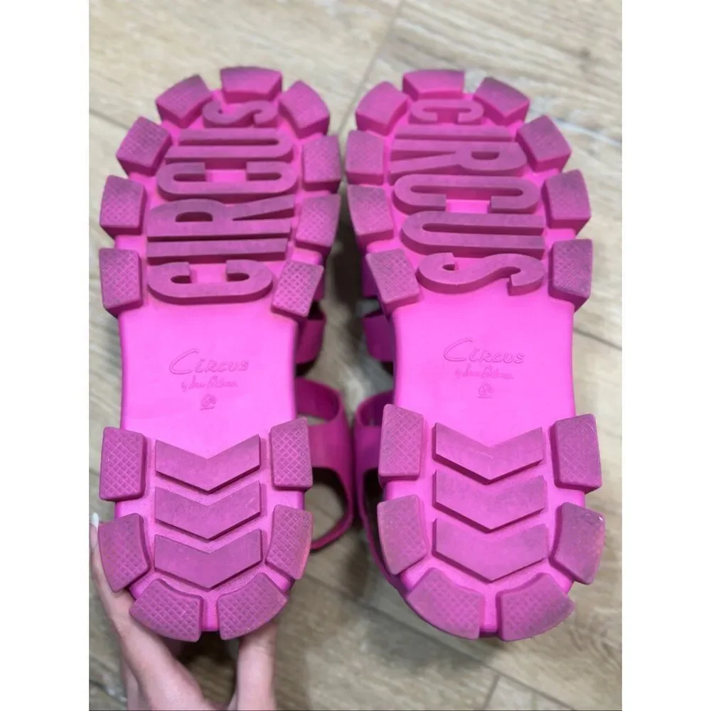 Circus NY by Sam Edelman Alyson Lug Sole Fisherman Pink Platform Sandal's 6.5US